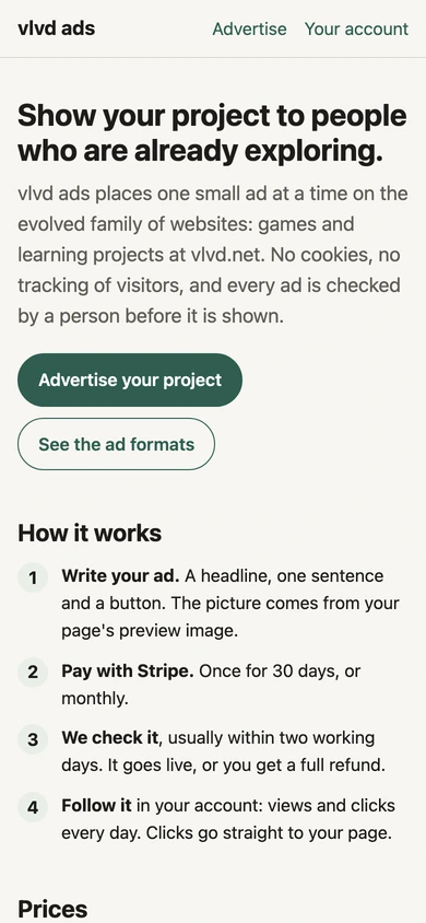evolved ads on phone