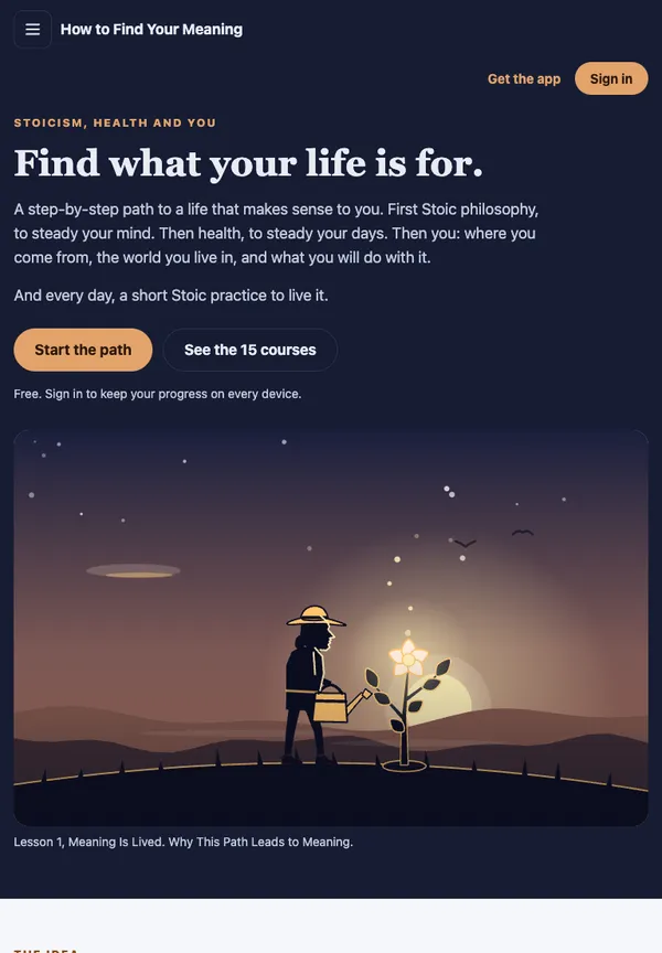 How to Find Your Meaning on tablet