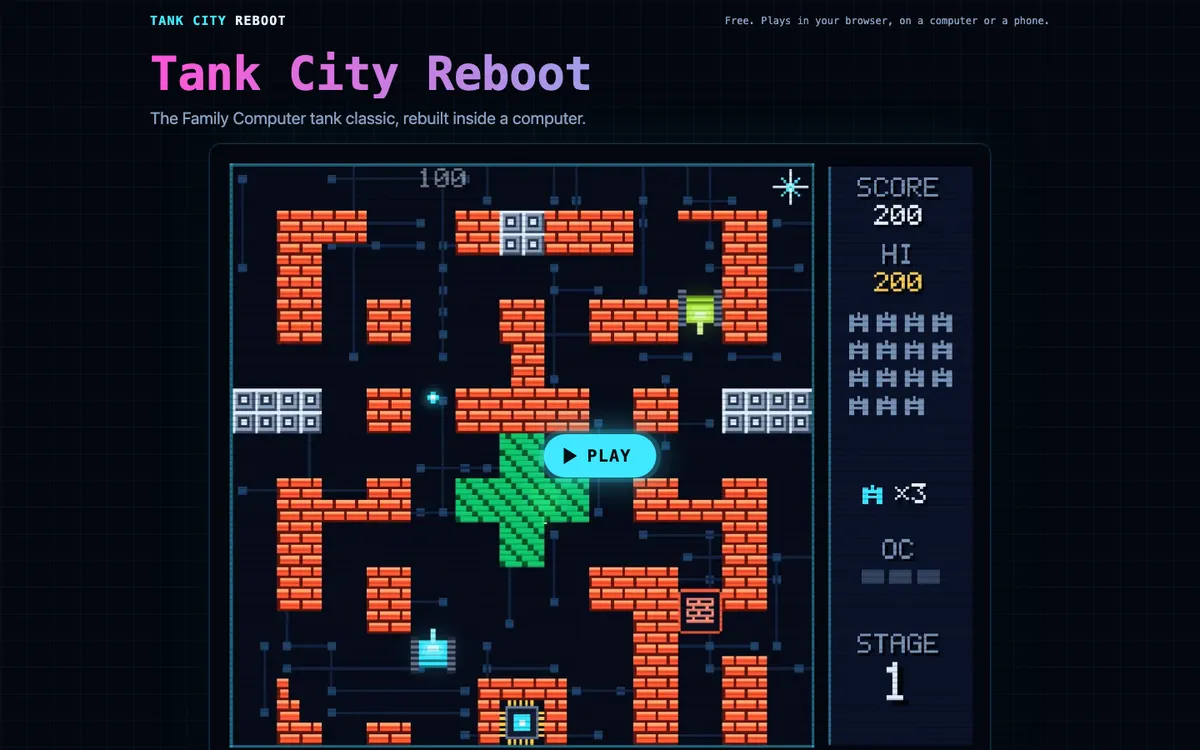 Tank City Reboot on desktop