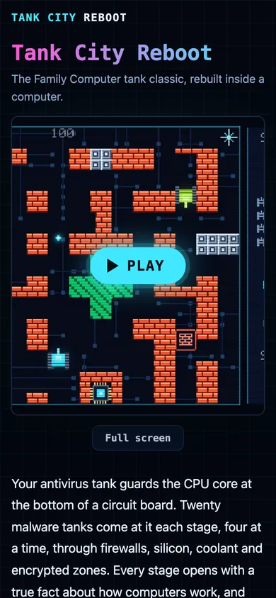 Tank City Reboot on phone