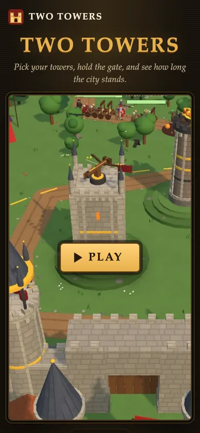 Two Towers on phone